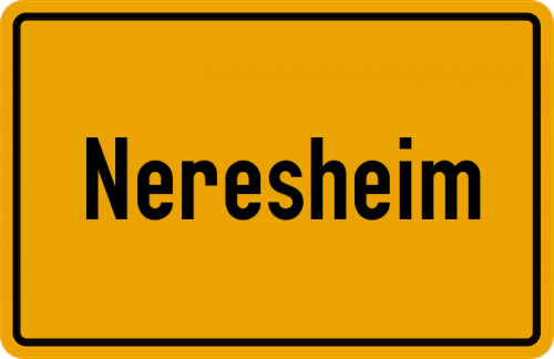 Ortsschild Kloster Neresheim