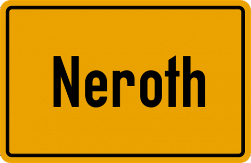 Ortsschild Neroth
