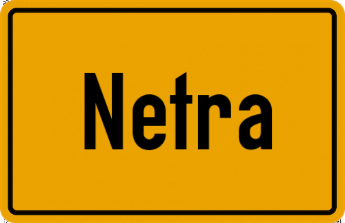 Ortsschild Netra