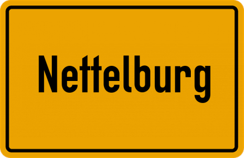 Ortsschild Nettelburg