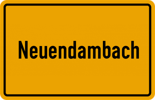 Ortsschild Neuendambach