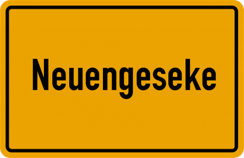 Ortsschild Neuengeseke