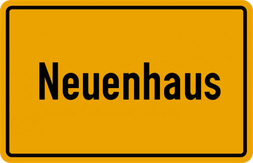 Ortsschild Neuenhaus