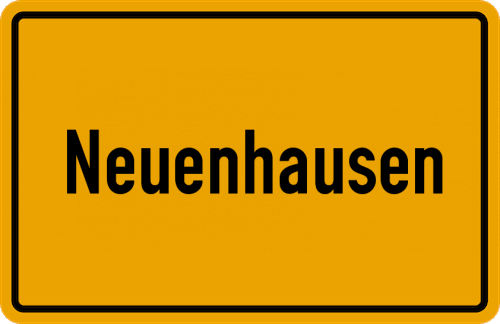 Ortsschild Neuenhausen