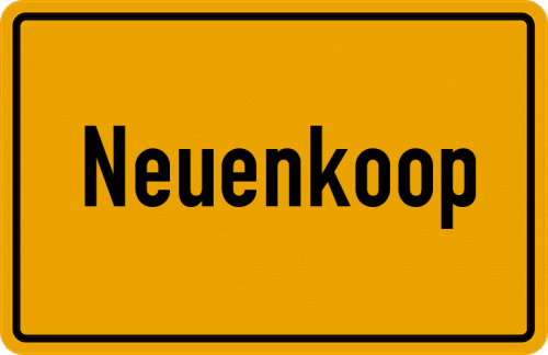 Ortsschild Neuenkoop