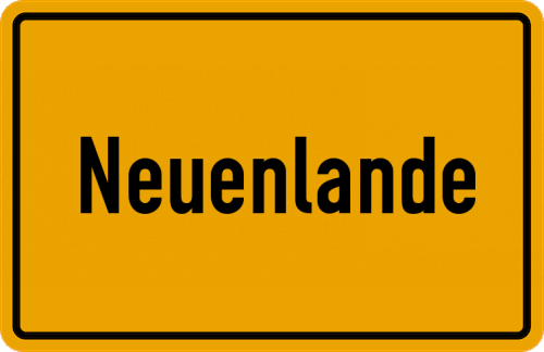 Ortsschild Neuenlande