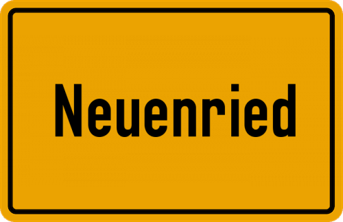 Ortsschild Neuenried