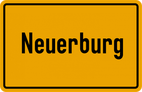 Ortsschild Neuerburg, Kreis Wittlich