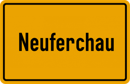 Ortsschild Neuferchau