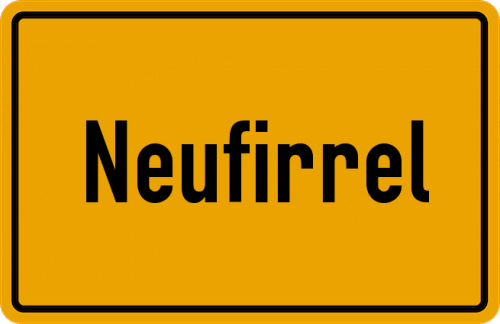 Ortsschild Neufirrel