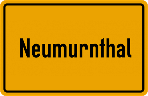Ortsschild Neumurnthal