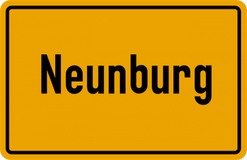 Ortsschild Neunburg
