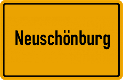 Ortsschild Neuschönburg