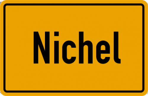 Ortsschild Nichel