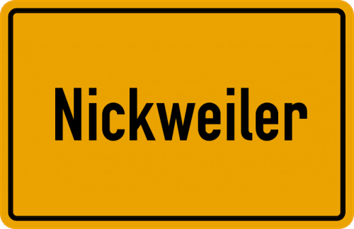 Ortsschild Nickweiler