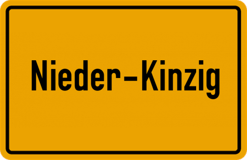 Ortsschild Nieder-Kinzig