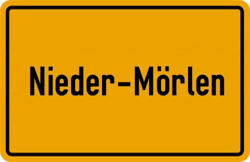 Ortsschild Nieder-Mörlen