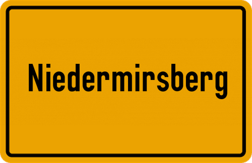 Ortsschild Niedermirsberg