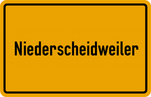 Ortsschild Niederscheidweiler