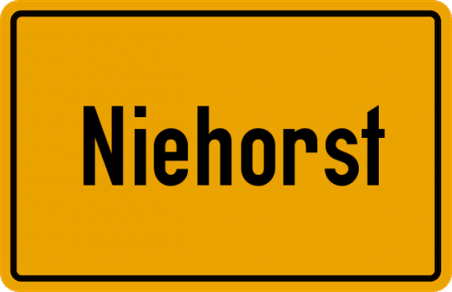 Ortsschild Niehorst