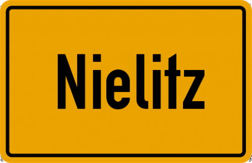 Ortsschild Nielitz