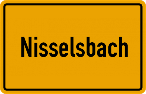 Ortsschild Nisselsbach