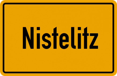 Ortsschild Nistelitz