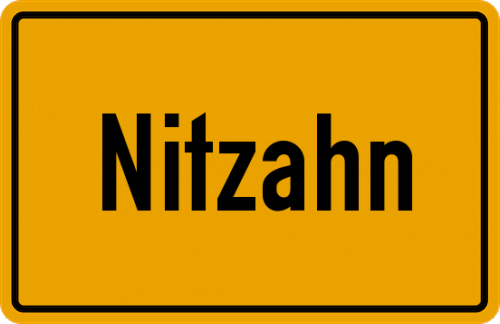 Ortsschild Nitzahn