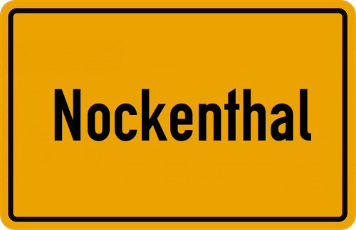 Ortsschild Nockenthal