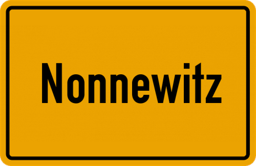 Ortsschild Nonnewitz