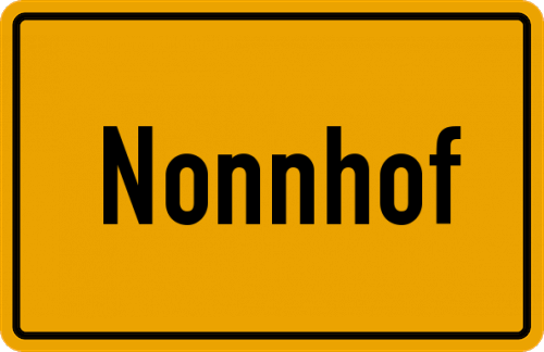 Ortsschild Nonnhof