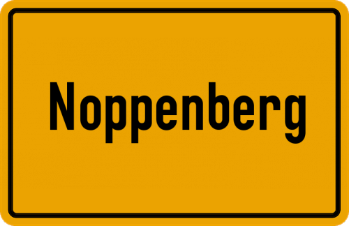 Ortsschild Noppenberg