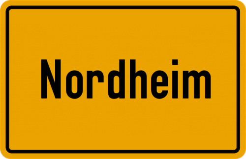 Ortsschild Nordheim