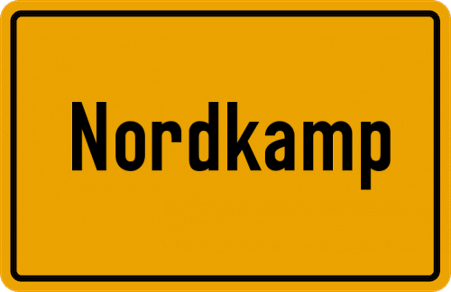Ortsschild Nordkamp