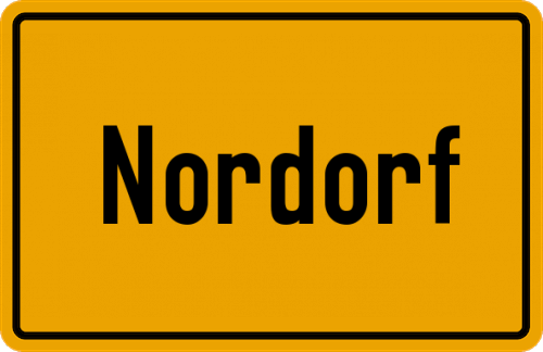 Ortsschild Nordorf