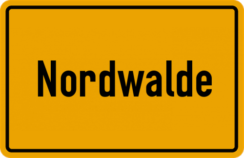 Ortsschild Nordwalde