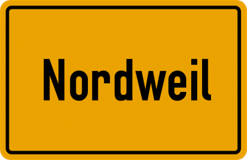 Ortsschild Nordweil