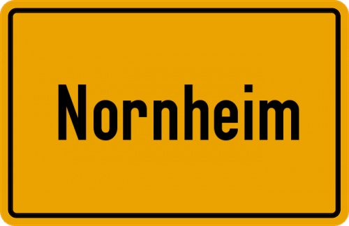 Ortsschild Nornheim