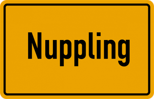 Ortsschild Nuppling