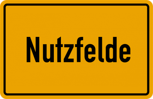 Ortsschild Nutzfelde
