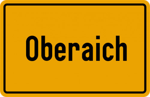 Ortsschild Oberaich