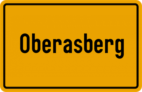 Ortsschild Oberasberg