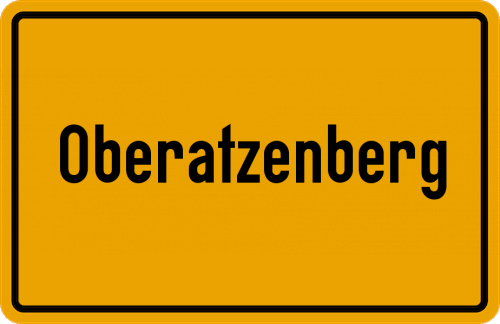 Ortsschild Oberatzenberg
