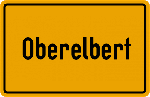 Ortsschild Oberelbert