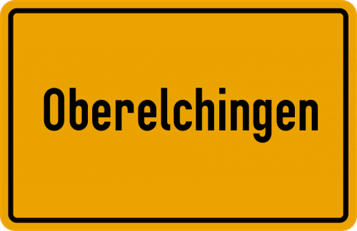 Ortsschild Oberelchingen