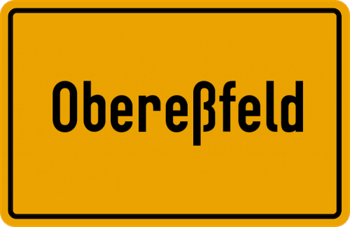 Ortsschild Obereßfeld
