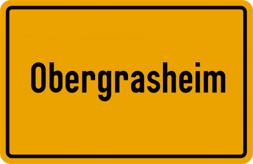 Ortsschild Obergrasheim