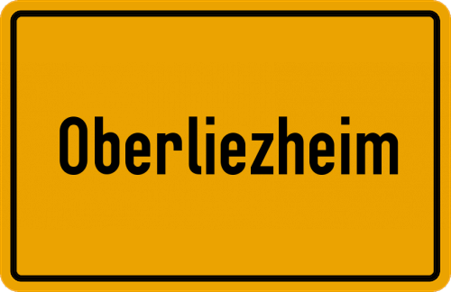Ortsschild Oberliezheim