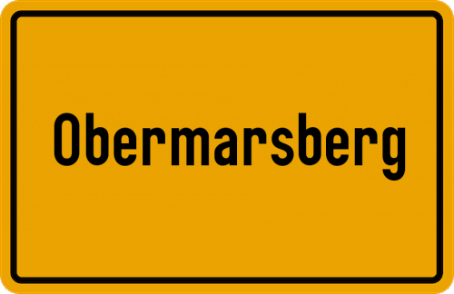 Ortsschild Obermarsberg