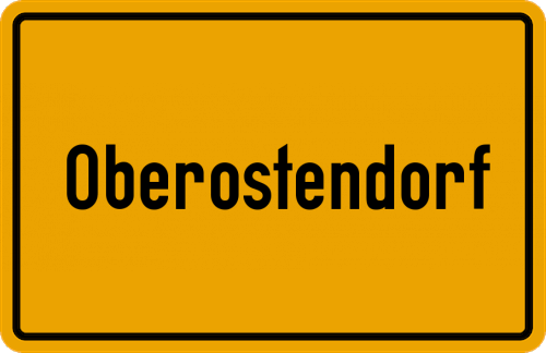 Ortsschild Oberostendorf